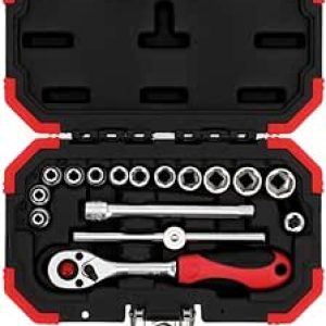 JOGO DE SOQUETE 1/4 SEXT. 4-13MM 16PC GEDORE RED