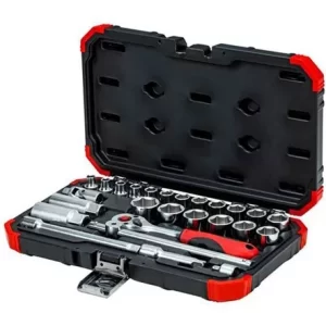 JOGO DE SOQUETE 3/8 SEXT 6-24MM 26PC GEDORE RED