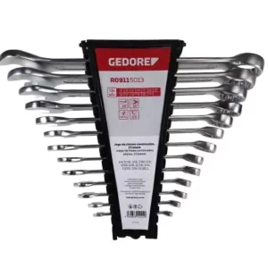 JOGO DE CHAVE COMBINADA 1/4 - 1\" 13 PC GEDORE RED