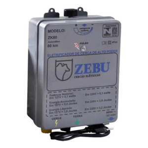 ELETRIFICADOR DE CERCA ZK80 AUT 80KM ZEBU